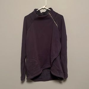 Navy fleece athleta crew neck